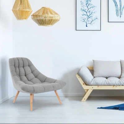 Imagen de Butaca Danios tela beige Menzzo