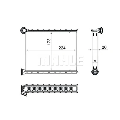 Imagen de MAHLE ORIGINAL AH 270 000S Radiador de Calefaccion PEUGEOT: 308 I Hatchback, CC