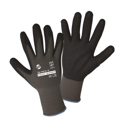 Imagen de L+D 1160 9 Guantes de protección gris Nylon