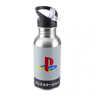 Imagen de Paladone Playstation Heritage Botella de agua acero inoxidable, 500 ml, 16.8 fl oz
