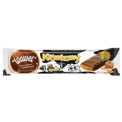 Imagen de 48 G BARRITA CHOCOLATE CON CARAMELO WAWEL / CAJA DE 30 UNIDADES