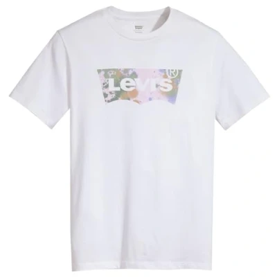 Imagen de Levi&#039;s Graphic Crewneck Tee, T Shirt para Hombre, Batwing Paint Splatter White+, S