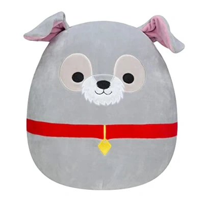 Imagen de Squishmallows SQK0311 Disney Añade vagabundo a tu escuadrón de 14 Pulgadas, Animal Peluche ultrasuave Grande, Oficial Kellytoy, Gris