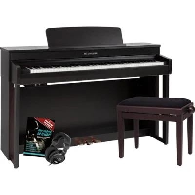 Imagen de Steinmayer DP 361 RW Set teclado de piano digital 88 teclas con acción martillo Ébano/Ivory Touch Bluetooth Audio/MIDI incl. banqueta y auriculares