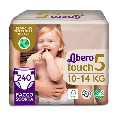 Imagen de Libero Touch Open Pañales para bebé tamaño 5, 6 paquetes x 40 unidades