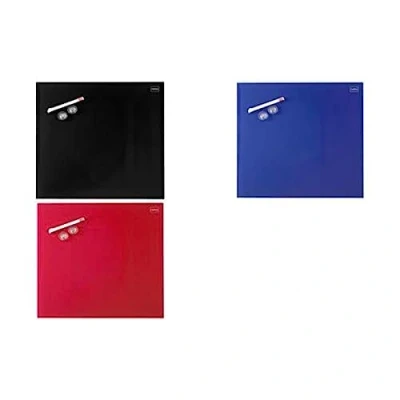 Imagen de Nobo Pizarra Blanca Pequeña Magnética, Limpiado en Seco, Sin Marco, Sistema de Montaje Pared Oculto, Incluye Rotulador e Imanes, Blue, 450 x 450mm, 1903953
