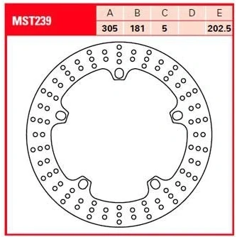 Imagen de TRW MST239 Disco de freno 305 5