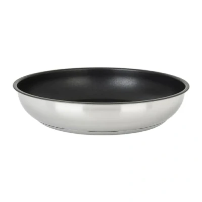 Imagen de Sitram 715020 Sartén extraíble (acero inoxidable, 28 cm, altura 5,5 revestimiento interior antiadherente, sin PFOA, todo tipo de fuego, incluido inducción, se vende mango