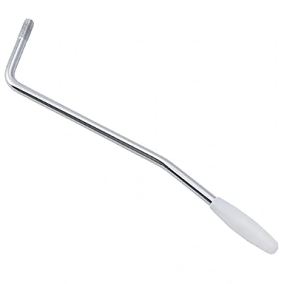 Imagen de Musiclily Pro 5,8mm Enroscar Acero Palanca de Vibrato Trémolo Arm para Guitarra Eléctrica estilo Squier Strat, Cromado con Pivote Blanco