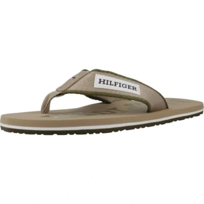Imagen de Tommy Hilfiger Patch Beach Sandalias de dedo, Hombre, Talla: 40, Beige Zapatos