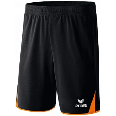 Imagen de Erima Classic 5 Cubos Pantalón Corto, Unisex niños, Negro/Naranja, XS