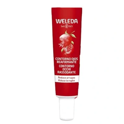 Imagen de Weleda Contorno de Ojos Reafirmante Granada, Reduce las Arrugas, Ojeras y Bolsas, Reafirma e Ilumina, con Aceite Granada Péptidos Raíz Maca, Natural 12 ml