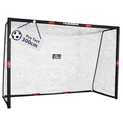 Imagen de HUDORA Portería de fútbol Pro Tect Gran para niños y adultos acolchada con red