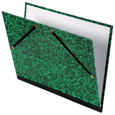 Imagen de Canson Carpeta, 2 angular y cierre con goma elástica, 1 unidad), color verde 520x720 mm