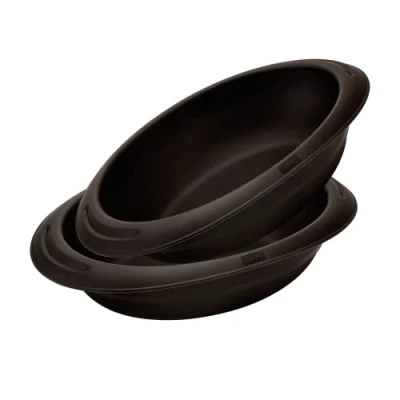 Imagen de Lurch 585034 FlexiForm Molde ovalado para hornear panes de silicona platino 100% libre BPA, 24 x 18 cm, color marrón