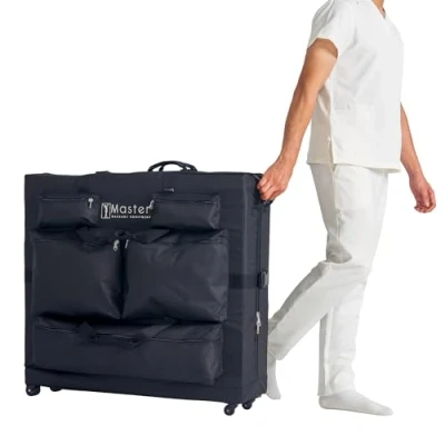Imagen de Master Funda universal con ruedas para mesa de masaje, color negro