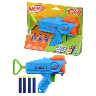 Imagen de NERF Elite Junior Racer Easy Play Pistola de Dardos, Large (F8637EU4)