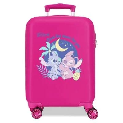 Imagen de Disney Joumma Adorable Stitch Maleta de Cabina Rosa 33x50x20 cms Rígido 2 kgs Cierre combinación Lateral ABS 33L Equipaje Mano