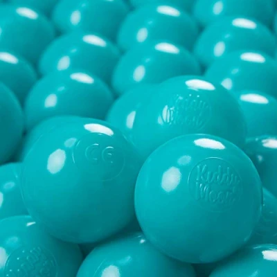Imagen de KiddyMoon 500/6Cm ∅ 6Cm Bolas Colores De Plástico para Piscina Niños, Turquesa