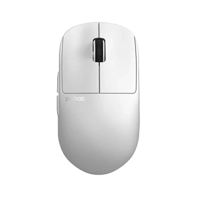 Imagen de Pulsar Gaming Gears X2H Mini mouse inalámbrico para juegos, ultraligero, 1.83 oz (52 g), simétrico, interruptor óptico, 2.4 GHz 1 ms, 26000 DPI, sensor PAW3395 (mini, inalámbrico, blanco)