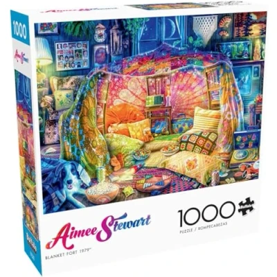 Imagen de Buffalo Games Aimee Stewart rompecabezas de 1979 1000 piezas para adultos, desafiante perfecto noches juegos. El tamaño del terminado es 26.75 x 19.75 pulgadas