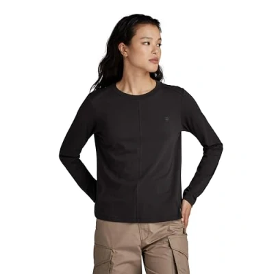 Imagen de G STAR RAW Front Seam Long Sleeve Tops, Negro Dk Black D24514 4107 6484, XS para Mujer