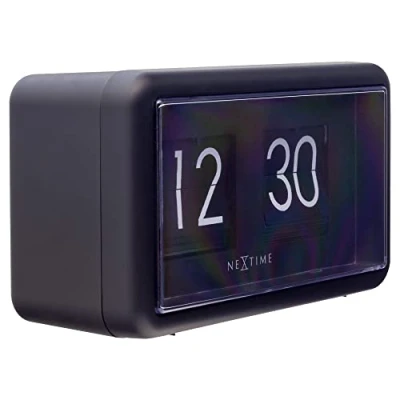 Imagen de NeXtime 5228ZW Flip Digital Reloj de Mesa, Negro, 18 x 10 7 cm