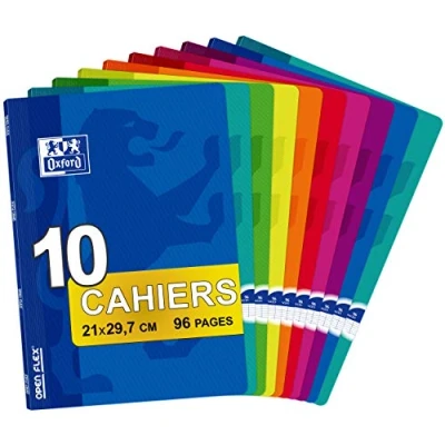 Imagen de Oxford Openflex 100102627 Pack de 10 libretas grapadas tapa blanda, A4