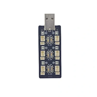 Imagen de ZYGY Cargador 1S Seis Canales USB a 3.8V / 4.35V Panel de Carga batería Litio Adecuado para el dron Carreras EMAX Tinyhawk FPV/batería con Conector JST PH 2.0 1.25