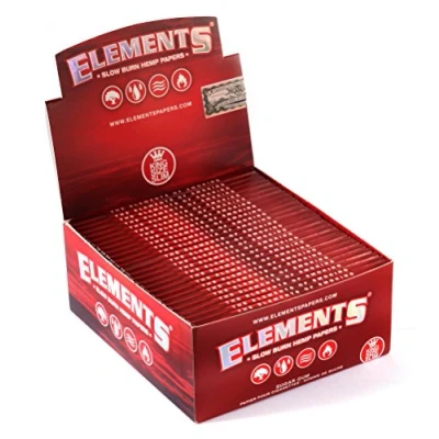 Imagen de Elements 716165250906 Red King Size Slim 50 Cuadernos de 33 Hojas, Papel, Getaway Solids