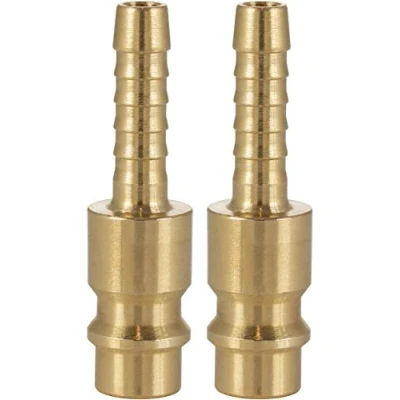 Imagen de Poppstar conector compresor aire macho, diámetro nominal 7,2 mm con (macho) para manguera Ø interior 6mm, 2 piezas