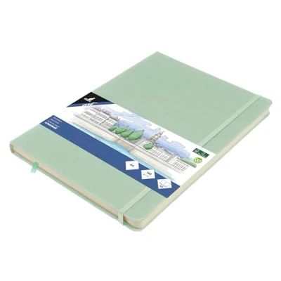 Imagen de Kangaro Art Cuaderno de bocetos (A4, poliuretano, tapa dura, 80 hojas, 140 g, papel color crema)
