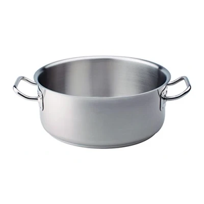 Imagen de Ollas Agnelli Cacerola Baja con Dos Asas, 18/10 de Acero Inoxidable, Plata, 28 cm