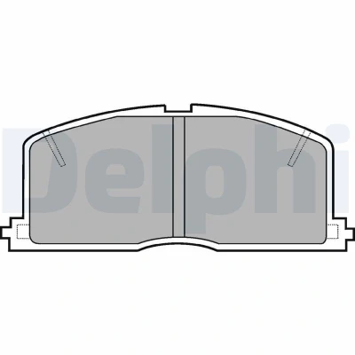Imagen de Juego de pastillas freno, freno disco DELPHI LP460, Delantero
