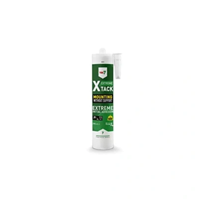 Imagen de Tec7 X Tack Adhesivo de montaje fuerte Negro 290 ml 1 componente elástico muy alta adherencia inicial, vibraciones y golpes