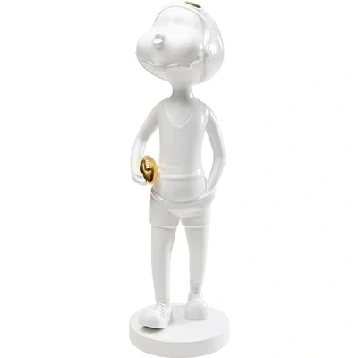 Imagen de Kare WTD Figura Decorativa (cerámica, Hecha a Mano, 41 x 13 cm), Color Blanco