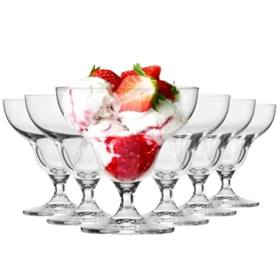 Imagen de KROSNO set de 6 copas helado 340 ml Bol postre Colección Avant Garde Ideal para casa, restaurantes y fiestas Apto lavavajillas