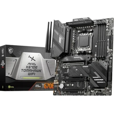 Imagen de Msi mag X670E Tomahawk Wi Fi Placa Base Compatible con Ryzen Serie 7000, AM5, 80A SPS VRM, DDR5 Memory Boost 6000+MHz/OC, PCIe 5.0 x16, M.2 Gen5, 6E