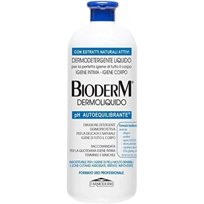 Imagen de Bioderm Dermoliquido Gel de Ducha Dermoprotector para Pieles Sensibles Baño Bebé Apto la Higiene Íntima Diaria Mujer y Hombre Sin Parabenos Ideal Personas Mayores 1000 ml