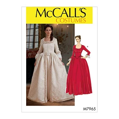 Imagen de McCall&#039;s M7965E5 McCalls Disfraz de Mujer, Papel, Blanco, varias tallas