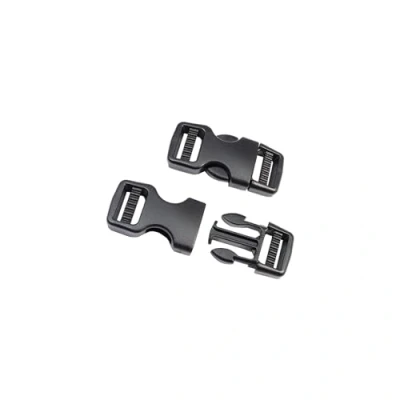 Imagen de BAIWOAK hebilla de liberación lateral 15 mm, plástico resistente, broches presión, hebillas repuesto para correa mm (2 juegos), Negro