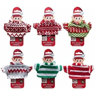 Imagen de Toyland® suéter de punto elfo, accesorios navideños elfo travieso (1 al azar) Multicolor, Taille unique