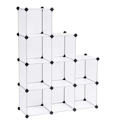Imagen de Estante de plástico SONGMICS para armario baño, zapatero, blanco, 93 x 31 123 cm, LPC115S