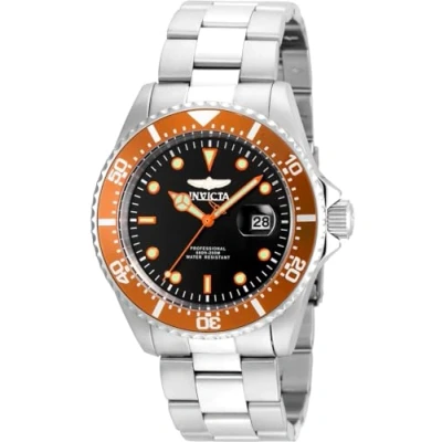 Imagen de Invicta Pro Diver Reloj de cuarzo para hombre acero inoxidable, Plata / Naranja, 43 mm