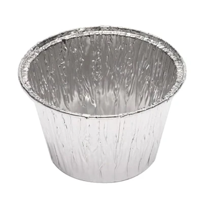 Imagen de Monouso 100 Envases de Aluminio, 127ml, Moldes desechables, para Flan, Flanera, Apto Microondas, individuales, Reciclables, Flanes, Postres.