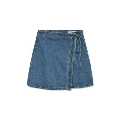 Imagen de Vero Moda Vmliza WRAP Skirt Falda vaquera, Mujer, Talla: XS, Medium blue denim