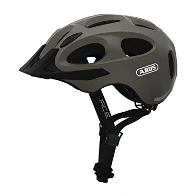 Imagen de ABUS Youn I ACE Casco de bicicleta Para uso diario hombre y mujer Plata, talla L