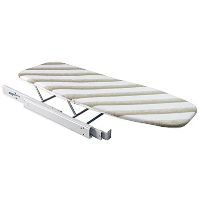 Imagen de Emuca Tabla de Planchar Plegable para cajón extraíble, con Funda Centro Planchado Integrado, Fácil Instalación, Ideal Ahorro Espacio