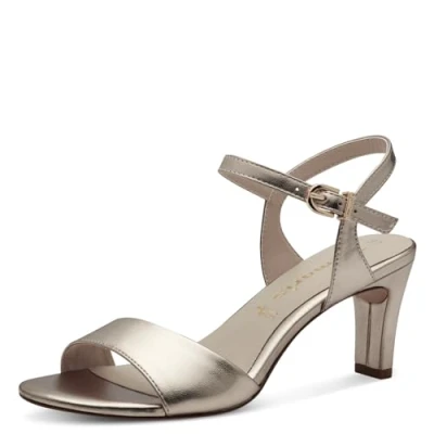 Imagen de Tamaris Sandalias Con Tacón para Mujer, Sintéticas, Dorado Claro, 41 EU