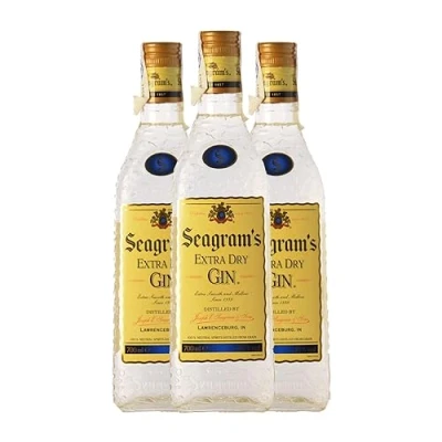 Imagen de Ginebra Seagram&#039;s Extra Dry Gin 70 cl (Caja de 3 Botellas cl)